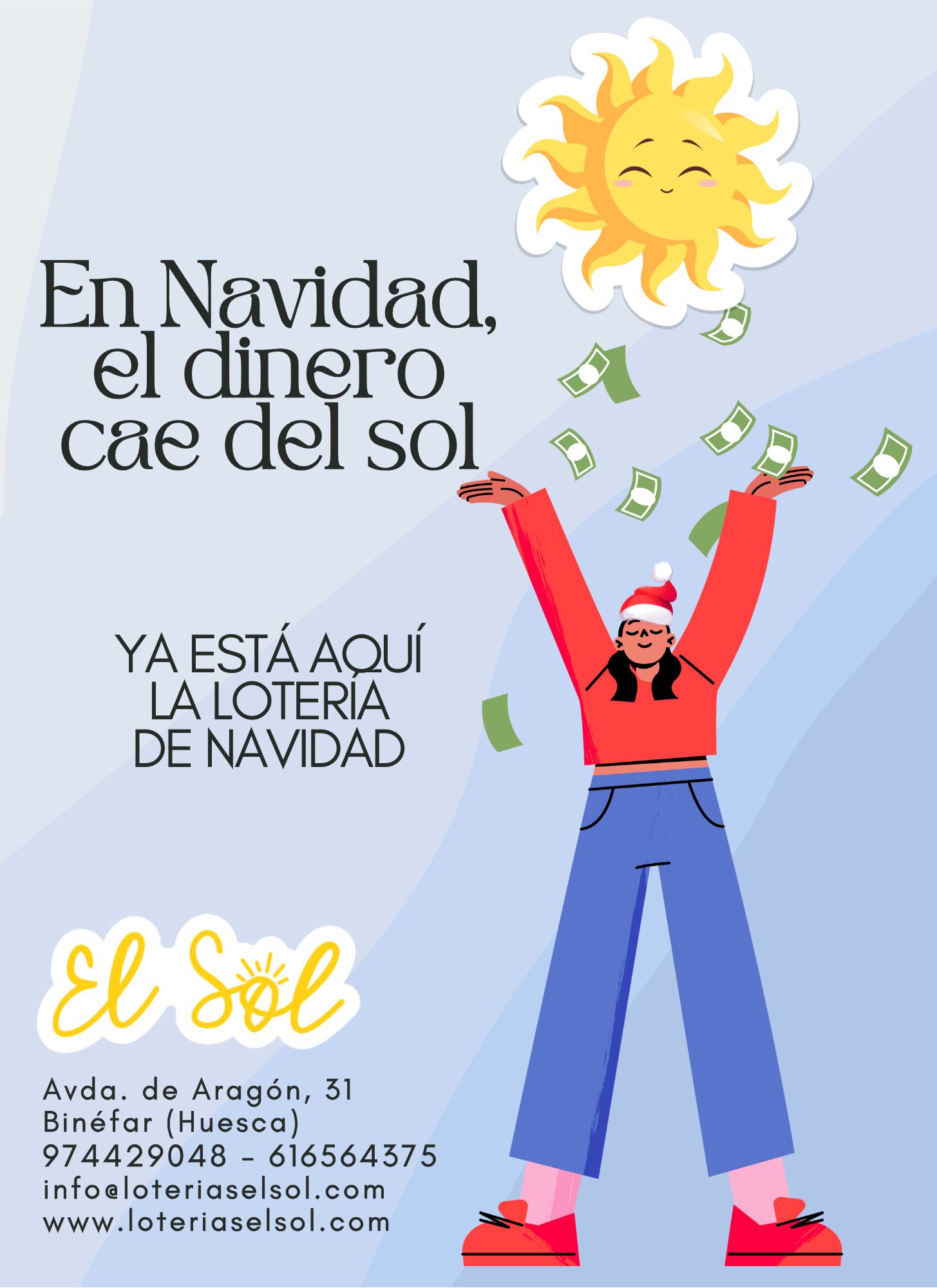 Lotería navidad 2025. Loterias el Sol